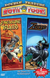 The Amazing Zorro/ Treasure Island (DVD,