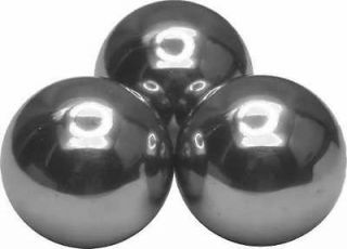 three 15 16 chrome steel bearing balls 
