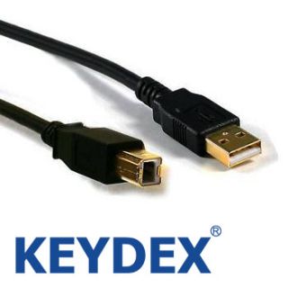 KEYDEX 10ft USB 2 0 Printer Scanner Cable A Male to B Male Gold Plated 