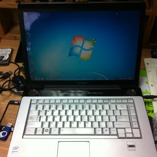 TOSHIBA SATELLITE Laptop Windows 7 Intel Dual Core 2GB Ram 120GB HD 