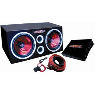 Dual 12 1200W Subwoofer Package with Amplifier Amp Kit Sub Box 