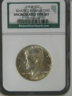 Binion Silver Collection 4 Coins NGC Graded Certified Inc Peace $ C212 