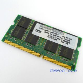 256MB PC100 100MHz 144pin SODIMM Memory for IBM ThinkPad A22 T20 T21 