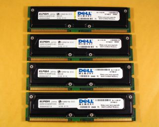Genuine Dell Dimension 8250 8200 2GB Memory 4X512MB PC800 40NS 400 