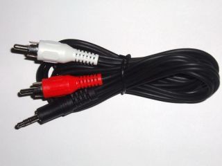6ft 3 5mm Mini Plug to 2 RCA Male Stereo Audio Cable 6