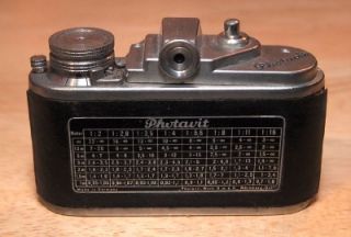   PHOTAVIT II Schneider Xenar f3.5 37.5mm with FILM LOADER GERMANY 1938