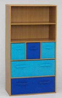 4D Concepts Boys Storage Bookcase Beech 12355 New