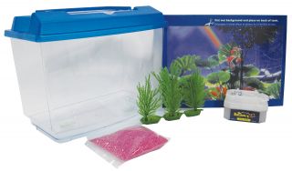 penn plax nwk25 2 5 gallon goldfish and betta aquarium kit condition 
