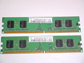 512 MB RAM DDR2 PC2 3200 333 Memory for Computers~2x256~~Dell~Samsung 
