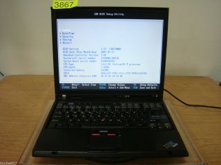   T42 Type 2378, Intel Pentium M 1.60GHz, 1 GB DDR, 60GB HDD #3867