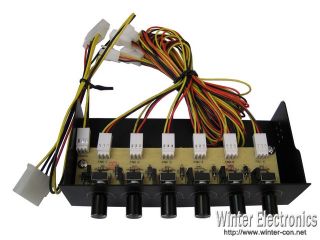 PC 5 25 Case Panel 6 Port Variable Speed Control Fan Controller in 