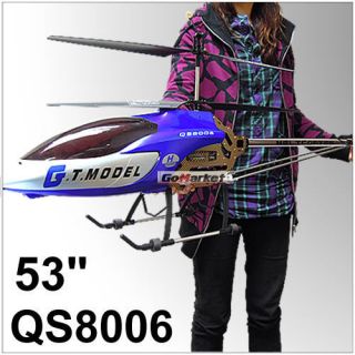 53 QS8006 Gyro 3 5 Channel 3 5CH Metal RC Helicopter GT Model Free 