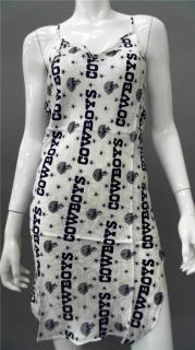   Cowboys Nightgown Misses Silk Nightie Sleepwear SZ L AUTH Designer US