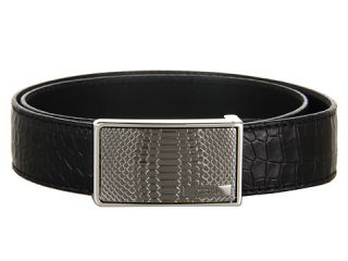 Versace Collection Glossy Printed Croc Belt    
