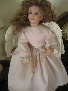 Angel Porcelain Doll Designed Patricia Rose Bell 1995