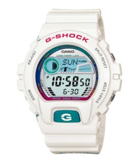 Casio G Shock White And Blue Digital Mens Watch GLX 6900 7DR