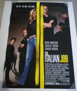 policy the italian job movie poster 1 sided original 27x40