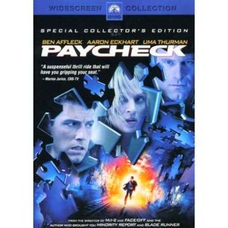 Paycheck DVD Ben Affleck Aaron Eckhart Krista Allen Woo 097363380344 