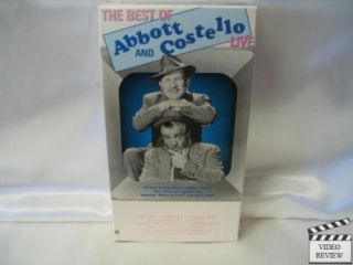 The Best of Abbott and Costello Live VHS 085393507435