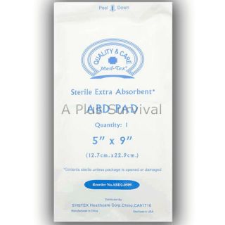 Abdominal Pad Dressing 5 x 9 Sterile Extra Absorbent