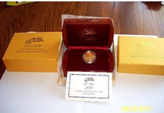 2010 w Abigail Fillmore First Spouse $10 Gold Proof