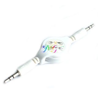 S9M Retractable Cable 3 5mm Male Jack to Stereo Audio Aux Auxiliary 