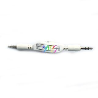 S9M Retractable Cable 3 5mm Male Jack to Stereo Audio Aux Auxiliary 