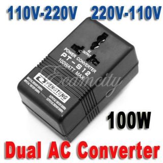 Power Converter Adapter AC 110V 120V to 220V 240V Up Down Volt 