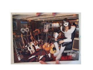 Kiss Mini Poster Ace Frehley 1978 Guitar World Wall of FA16