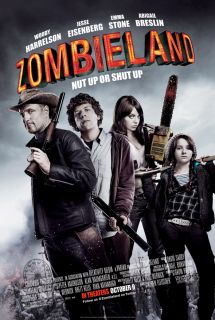 Zombieland Movie Poster 1 Sided Original 27x40 Emma Stone