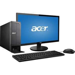 Acer Black AX1430G UW30P Desktop PC Bundle New in Box
