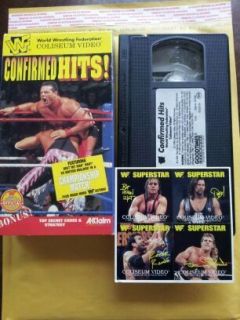 WWF 1996 VHS CONFIRMED HITS! COLISEUM VIDEO W/STICKER HITMAN HART OWEN 