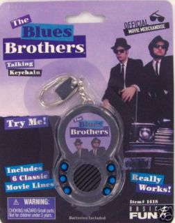 Blues Brothers Talking Keychain Keyring Belushi Ackroyd