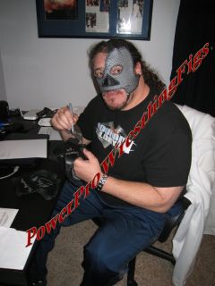 TNA Abyss Ring Worn Mask Signed with Proof and C O A