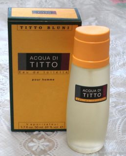 New Titto Bluni Acqua Di Titto For Men Eau de toilette 1.7 fl Oz 