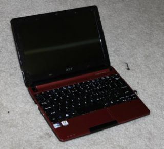 Acer Aspire One Red AOD257 10 1 Intel Atom N570 1 66GHz 1GB RAM 250GB 