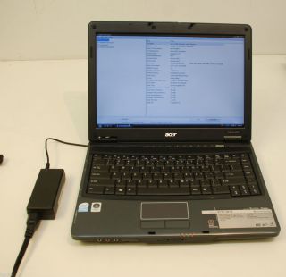 Acer Extensa 1230 Laptop Computer 1 66ghz Windows Vista Buisness 
