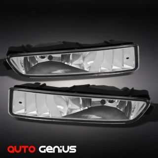 02 03 Acura TL Clear Driving Fog Lights w Bulbs Replacement Set Front 