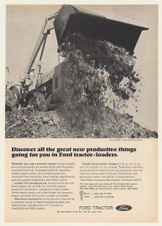 1969 Ford 4500 Tractor Loader Photo Print Ad