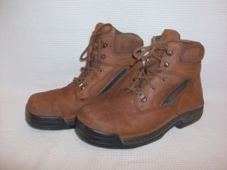 Wolverine Mens Steel Toe Acti Flex 6 Brown Leather Boots EH W04109 
