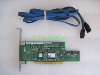 Adaptec AAR 1210SA Respin 2 Port SATA PCI RAID Controller + Cables