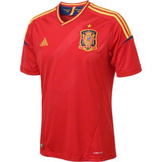 Spain Soccer Red Adidas Soccer Home Replica Jersey