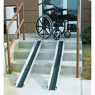 New 5 Telescoping Wheelchair Step Threshold Entry Ramp