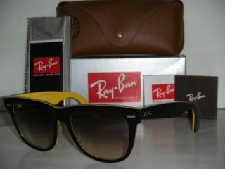 Ray Ban RB 2140 Wayfarer 100032 54mm Black on Yellow