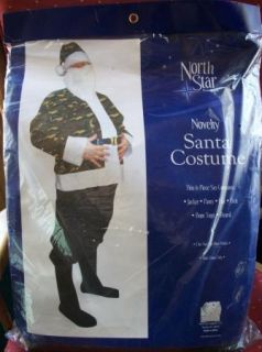 Camouflage Santa Suit Halloween Christmas Costume Adult Men