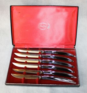 Boxed Set of Carvel Hall Steak Knives in Good Condition