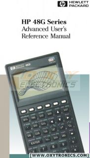 HP 48g Advance Users Reference Manual and Software