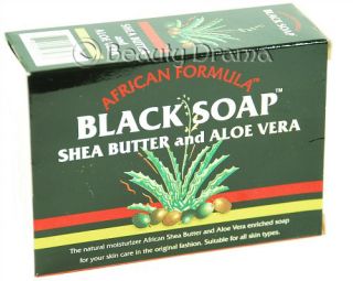 African Formula Black Soap with Shea Butter Aloe Vera