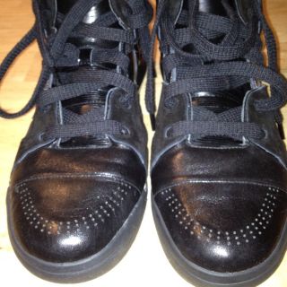 Adidas Y3 Hightop Black Sneakers Jeremy Scott Kanye Yezzy