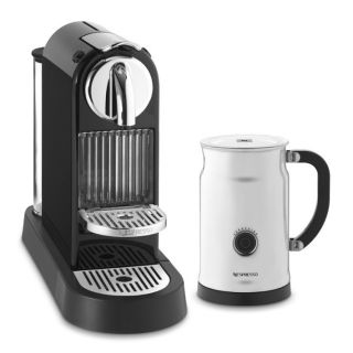   CITIZ D110 Espresso Maker, w/Coffee & Aeroccino Milk Frother, New, BK